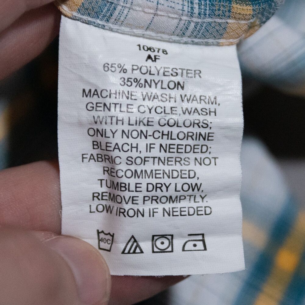 Filson Rainier Casual S/S Button Shirt Yellow Men's Large Hiking Outdoor Fishing - Picture 5 of 6